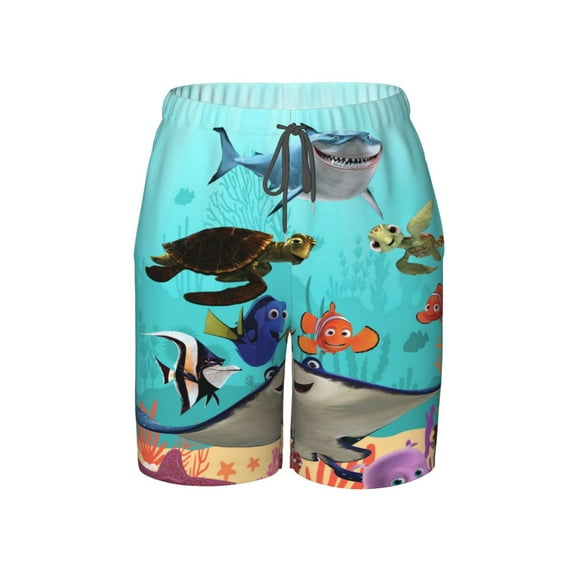 Finding Nemo Swim Trunks For Boys Beach Short With Drawstring Swimsuit Pants