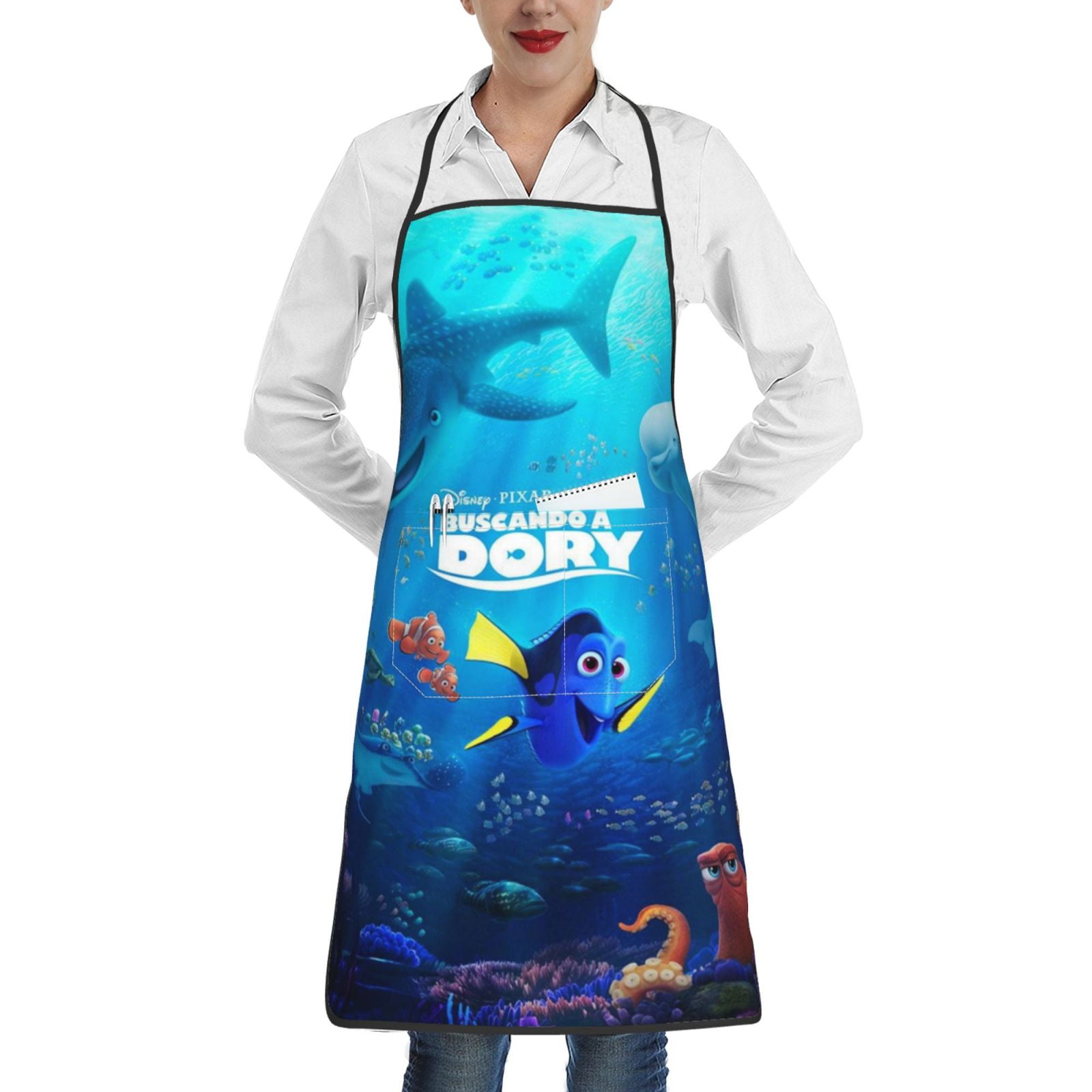 Finding Nemo Waterproof Cooking Aprons, Adjustable Bib Soft Chef Apron ...