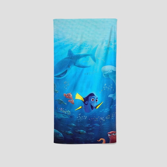 Finding Nemo's uniquely designed single-sided towel is a fantastic custom gift for fans. Perfect for gym, yoga, boxing, and sunbathing, it's 13.8"x28.7".