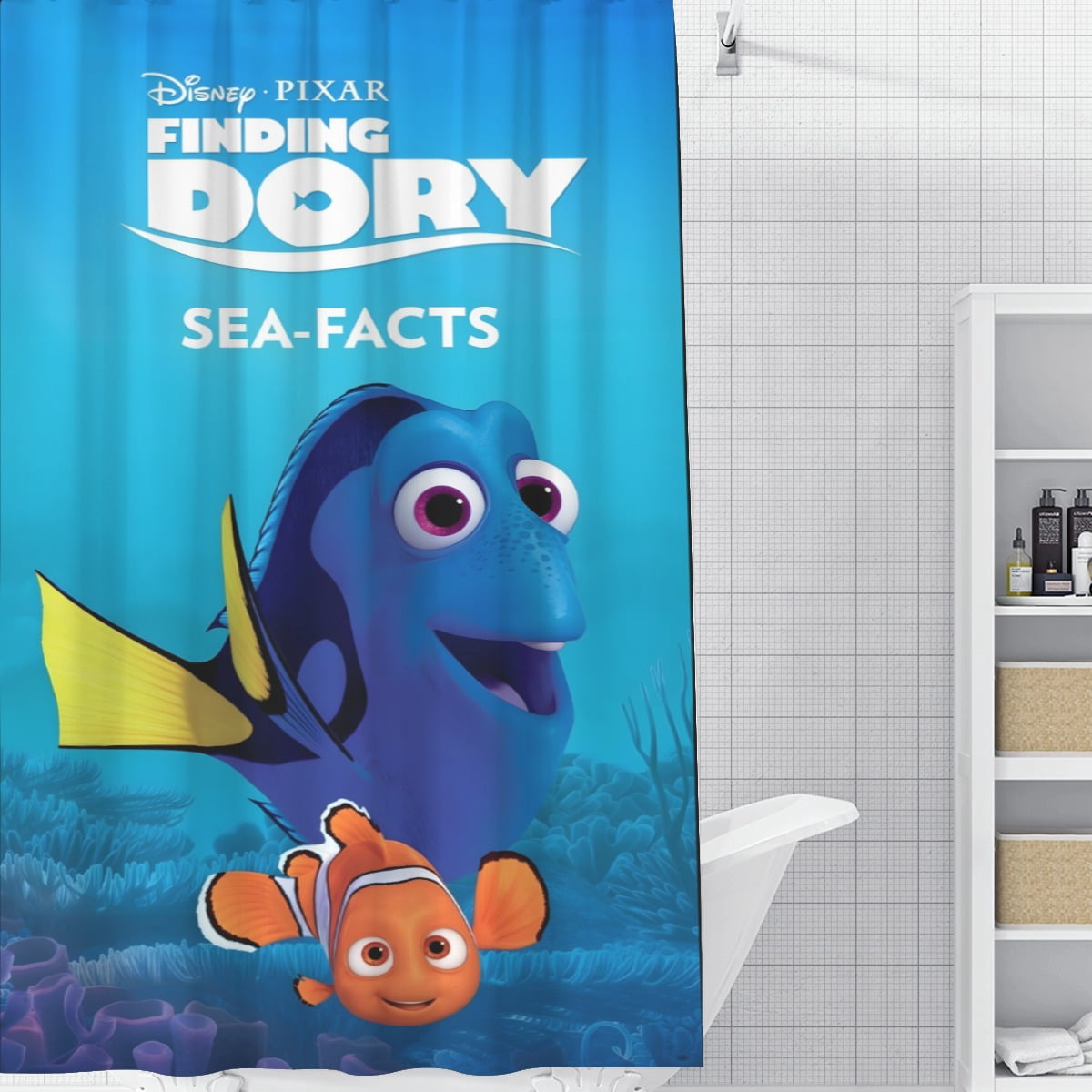 Finding Nemo shower curtain boasts a stunning design, features ...