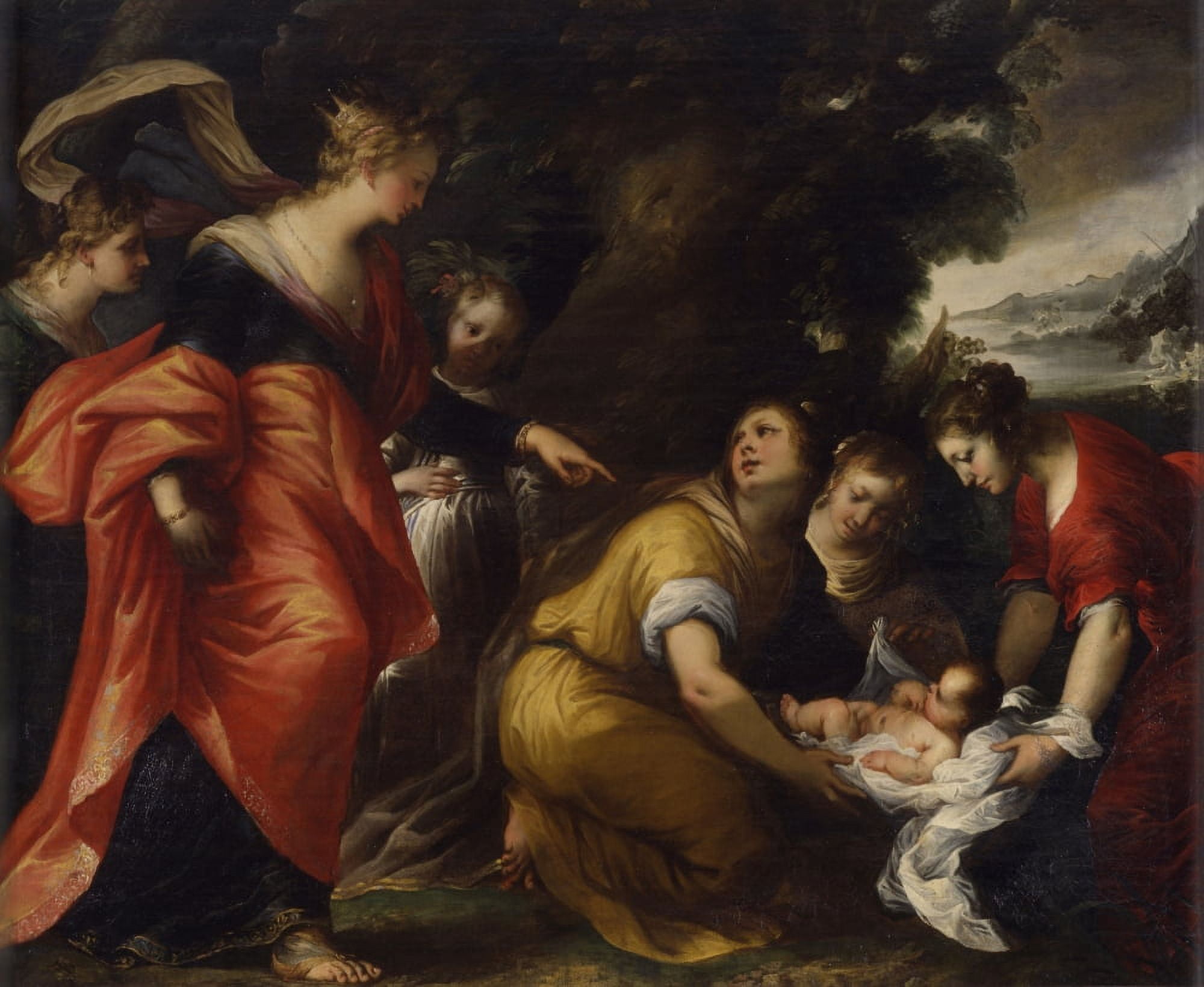 Finding Of Moses (Ritrovamento Di Mos???Ç) Canvas Art - (24 x 18)