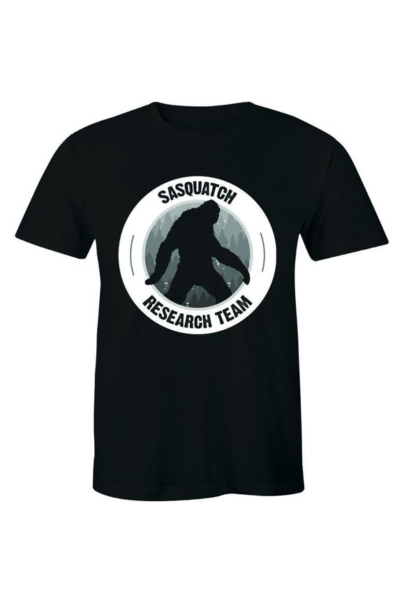 Finding Sasquatch Research Team Funny Gift Tee Big Foot Gone Squatchin Men Shirt