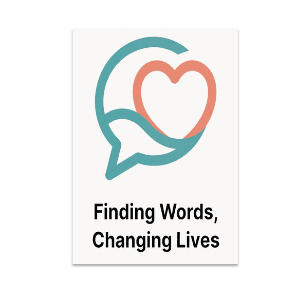 Finding Words Changing Lives - Speech Therapist - 13x19 Poster Print