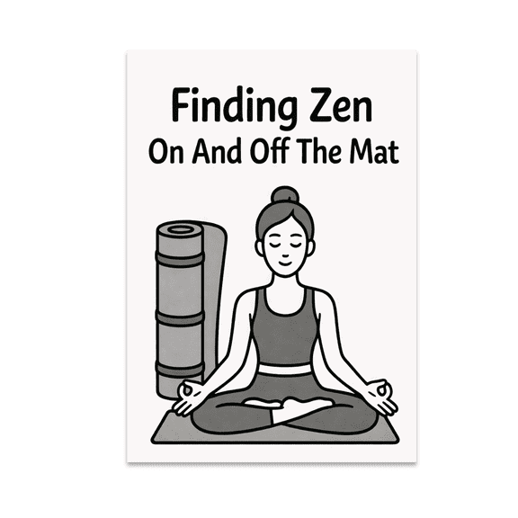 Finding Zen On And Off The Mat - Mindfulness Meditation Seeker - 13x19 Poster Print