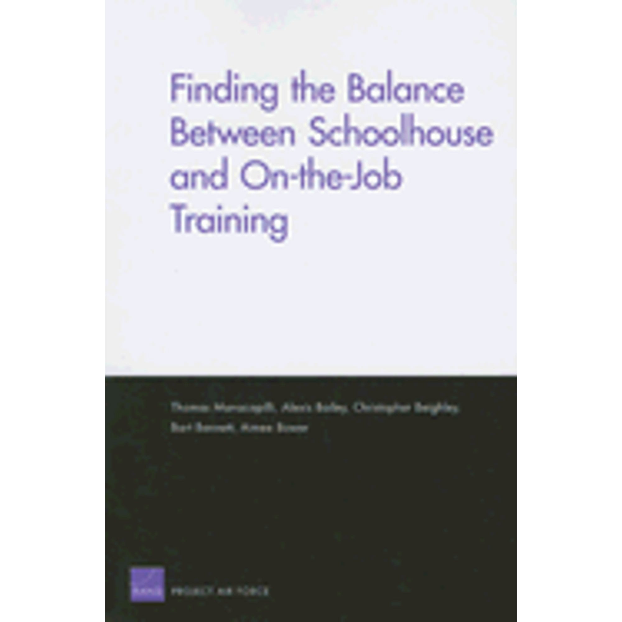 Pre-Owned Finding the Balance Between Schoolhouse and On-The-Job ...