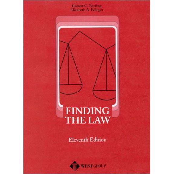 Pre-Owned Finding the Law (Paperback) 0314232168 9780314232168