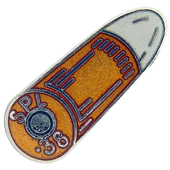 FindingKing Bullet .38 Special Button Pin, Multicolor