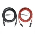 thumbnail image 1 of Findmall 10AWG Gauge 20FT Black + Red 1 Outlet Solar Panel Extension Cord, 1 of 5
