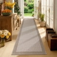thumbnail image 1 of Findosom 2'x8' Hallway Runner Rug Non Slip Entryway Mat with Rubber Backing,Heavy-duty Durable Entryway Floor Mat Machine Washable Doormat,Laundry Runner Rug for Garage Kitchen,Beige, 1 of 10