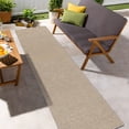 thumbnail image 1 of Findosom 2.6'x8' Jute Washable Runner Rug Non Slip Natural Woven Texture Floor Carpet Farmhouse Rug for Living Room,Bedroom,Kitchen,Entryway,Outdoor,Patio Rug,Stain Resistant Rustic Rugs,Natural, 1 of 9