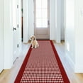 thumbnail image 1 of Findosom 2'x6' Christmas Hallway Runner Rug Non Slip Entryway Mat with Rubber Backing,Heavy-duty Durable Entryway Floor Mat Machine Washable Doormat,Laundry Runner Rug for Garage Kitchen,Red, 1 of 8