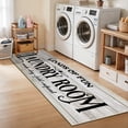 thumbnail image 1 of Findosom 2'x6' Farmhouse Laundry Rug Floor Mat,Non Slip Laundry Room Runner Rug with Rubber Backing Washable Indoor Floor Area Rug for Kitchen Laundry Bathroom Hallway Entryway,Wood, 1 of 6