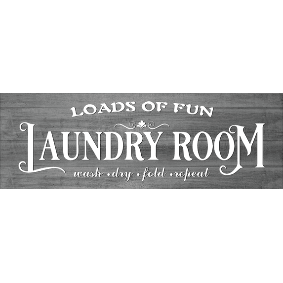 Findosom 2'x6' Farmhouse Laundry Rug Floor Mat,Non Slip Laundry Room Runner Rug with Rubber Backing Washable Indoor Floor Area Rug for Kitchen Laundry Bathroom Hallway Entryway, Gray