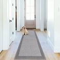 thumbnail image 1 of Findosom 2'x6' Hallway Runner Rug Non Slip Entryway Mat with Rubber Backing Machine Washable Laundry Runner Rug Long Indoor Doormat Entrance Floor Mat Runner for Garage Kitchen Laundry Gray, 1 of 8