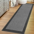 thumbnail image 1 of Findosom 2'x6' Hallway Runner Rug Non Slip Entryway Mat with Rubber Backing Machine Washable Laundry Runner Rug Long Indoor Doormat Entrance Floor Mat Runner for Garage Kitchen Laundry Black, 1 of 8