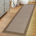 thumbnail image 1 of Findosom 2'x6' Hallway Runner Rug Non Slip Entryway Mat with Rubber Backing Machine Washable Laundry Runner Rug Long Indoor Doormat Entrance Floor Mat Runner for Garage Kitchen Laundry Brown, 1 of 8