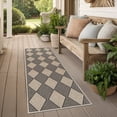 thumbnail image 1 of Findosom 2'x6' Jute Washable Runner Rug Non Slip Natural Woven Texture Floor Carpet Farmhouse Rug for Living Room,Bedroom,Kitchen,Outdoor,Entryway Rug,Stain Resistant Rustic Rugs, Black, 1 of 9