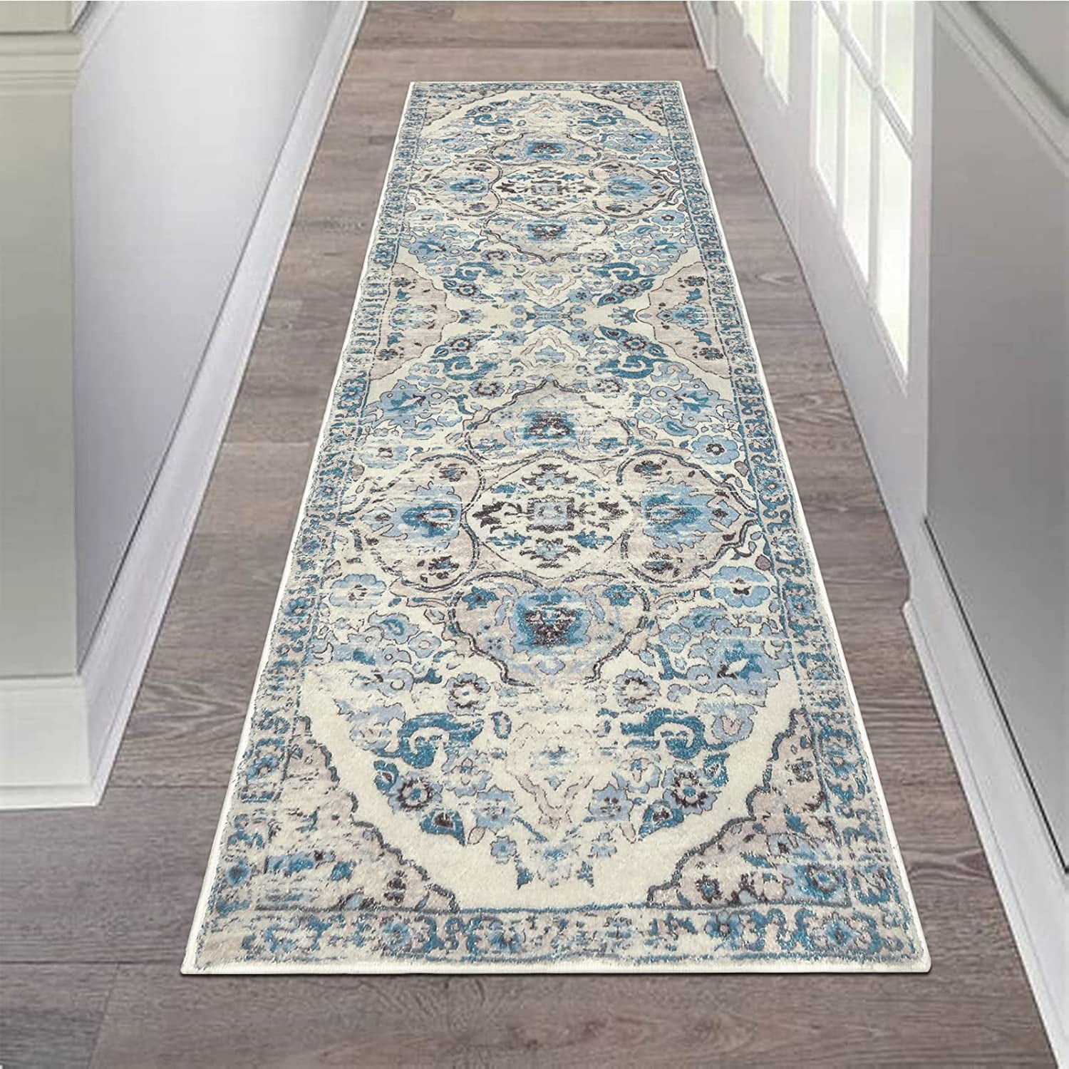 Findosom 2'x6' Boho Runner Rugs Entryway Area Rug, Washable Non