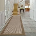 thumbnail image 1 of Findosom 2'x8' Hallway Runner Rug Non Slip Entryway Mat with Rubber Backing Machine Washable Laundry Runner Rug Long Indoor Doormat Entrance Floor Mat Runner for Garage Kitchen Laundry Brown, 1 of 9