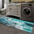 thumbnail image 1 of Findosom 20"x60" Farmhouse Laundry Room Rug Non Slip Rubber Laundry Runner Rug Waterproof Washable Indoor Laundry Rugs and Mats for Kitchen Floor Laundry Room Bathroom Hallway Entryway Decor Teal, 1 of 12