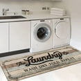 thumbnail image 1 of Findosom 20"x60" Farmhouse Laundry Room Runner Rug,Non Slip Heavy Duty Rubber Backing Washable Runner Rugs for Kitchen Floor Laundry Room Bathroom Hallway Entryway Area Rugs,Wood, 1 of 5