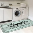 thumbnail image 1 of Findosom 20"x60" Farmhouse Laundry Room Runner Rug,Non Slip Heavy Duty Rubber Backing Washable Runner Rugs for Kitchen Floor Laundry Room Bathroom Hallway Entryway Area Rugs,Blue, 1 of 5