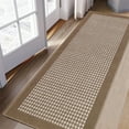 thumbnail image 1 of Findosom 20"x59" Hallway Runner Rug Non Slip Entryway Mat with Rubber Backing Machine Washable Laundry Runner Rug Long Indoor Doormat Entrance Floor Mat Runner for Garage Kitchen Laundry Brown, 1 of 8