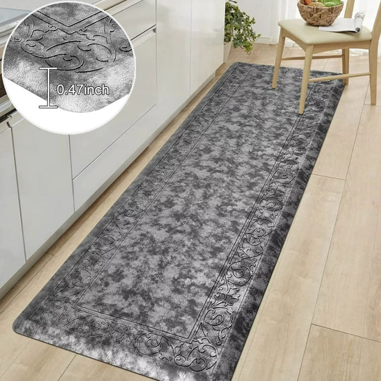 Kitchen Mat Thick Cushioned Anti Fatigue Waterproof Non Slip Standing  Comfort for Sink, Standing Desk, Laundry Room Mat 20