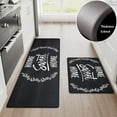 thumbnail image 1 of Findosom 2pcs Anti Fatigue Kitchen Rug Set,18"x30"+18"x47" Waterproof Non Slip Kitchen Runner Rug,0.4" Thick Cushioned Kitchen Floor Mats,Ergonomic Standing Mats Back Pain Relief Laundry Foam Rug, 1 of 9