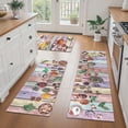thumbnail image 1 of Findosom Kichen Rug Set of 3,Non Slip Machine Washable Kitchen Runner Rug for Floor,Spices Farmhouse Kitchen Rugs Absorbent for Sink,Hallway,Office,Kitchen Decor,Colorful 19"x32"+19"x48"+19"x60", 1 of 7
