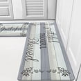 thumbnail image 1 of Findosom 2pcs Gray Kitchen Rug Set,18"x30"+18"x47" Non-slip Anti-Fatigue Kitchen Mats Farmhouse Waterproof Kitchen Runner,Ergonomic Comfort Cushioned Standing Mat for Floor,Home,Office,Sink,Laundry, 1 of 8