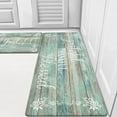 thumbnail image 1 of Findosom 2pcs Green Kitchen Rug Set,18"x30"+18"x47" Non-slip Anti-Fatigue Kitchen Mats Farmhouse Waterproof Kitchen Runner,Ergonomic Comfort Cushioned Standing Mat for Floor,Home,Office,Sink,Laundry, 1 of 8