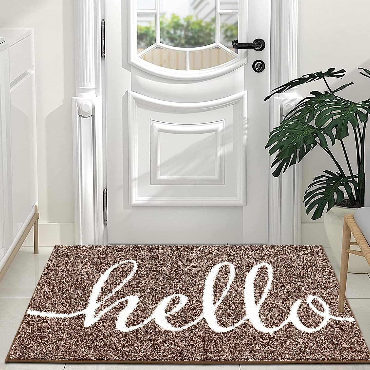 1pc Front Door Mat Welcome Mats For All Weather, Anti-slip TPR Backing  Entryway Mats For Shoe Scraper, Ideal For Inside Outside Home High Traffic  Area