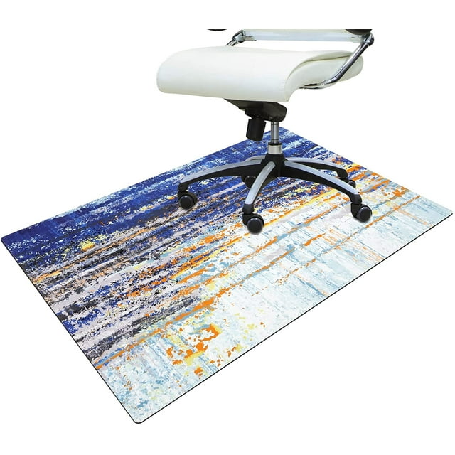 "Findosom 36""x48"" Abstract NonSlip Office Chair Mat, Desk Protector