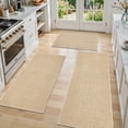 thumbnail image 1 of Findosom 3pc Kitchen Rug Set,Non-Slip Washable Kitchen Rug and Mat Stain Resistant Low Pile Durable Kitchen Mats For Sink,Hallway,Entryway 20"x32"+20"x47"+20"x59" Brown, 1 of 9