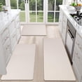 thumbnail image 1 of Findosom 3pcs Anti Fatigue Kitchen Rug Sets Waterproof Non Slip Kitchen Mat 0.4" Thick Comfort Cushioned Kitchen Runner Rug and Mat for Kitchen, Floor, Sink, 17"x28"+17"x36"+17"x48", 1 of 8