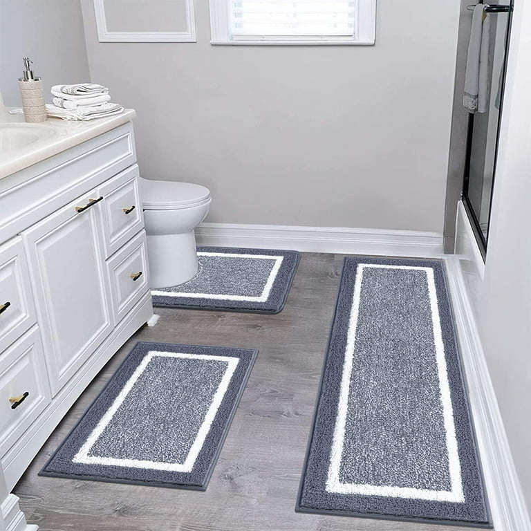 Floor Bathroom Mat Quick Drying Carpet Water Absorbent Non-Slip Super Soft  Rug