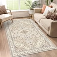 thumbnail image 1 of Findosom 6'x9' Soft Cozy Fluffy Rugs Non Slip Washable Modern Geometric Area Rug High Low Pile Stain Resistant Contemporary Carpet for Living Room Bedroom Dining Room, 1 of 7