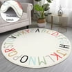 Eric Carle Elementary Pink Alphabet Kids Area Rug Pink/Blue, 35