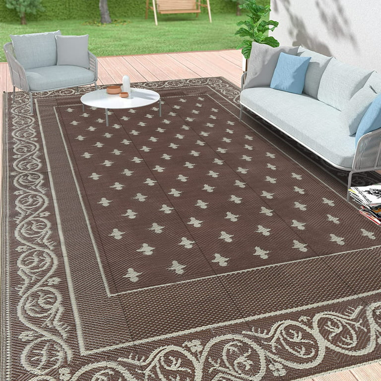  Reversible Mats - Plastic Straw Rug, Outdoor Rug for
