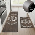 thumbnail image 1 of Findosom 2pcs Anti Fatigue Kitchen Rug Set,18"x30"+18"x47" Waterproof Non Slip Kitchen Runner Rug,0.4" Thick Cushioned Kitchen Floor Mats,Ergonomic Standing Mats Back Pain Relief Laundry Foam Rug, 1 of 6