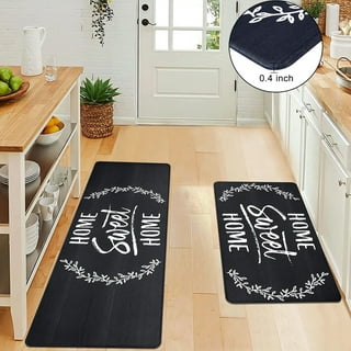 WISELIFE Kitchen Mat Cushioned Anti Fatigue Floor Mat,17.3x28, Thick Non  Slip Waterproof Kitchen Rugs and Mats,Heavy Duty Foam Standing Mat for