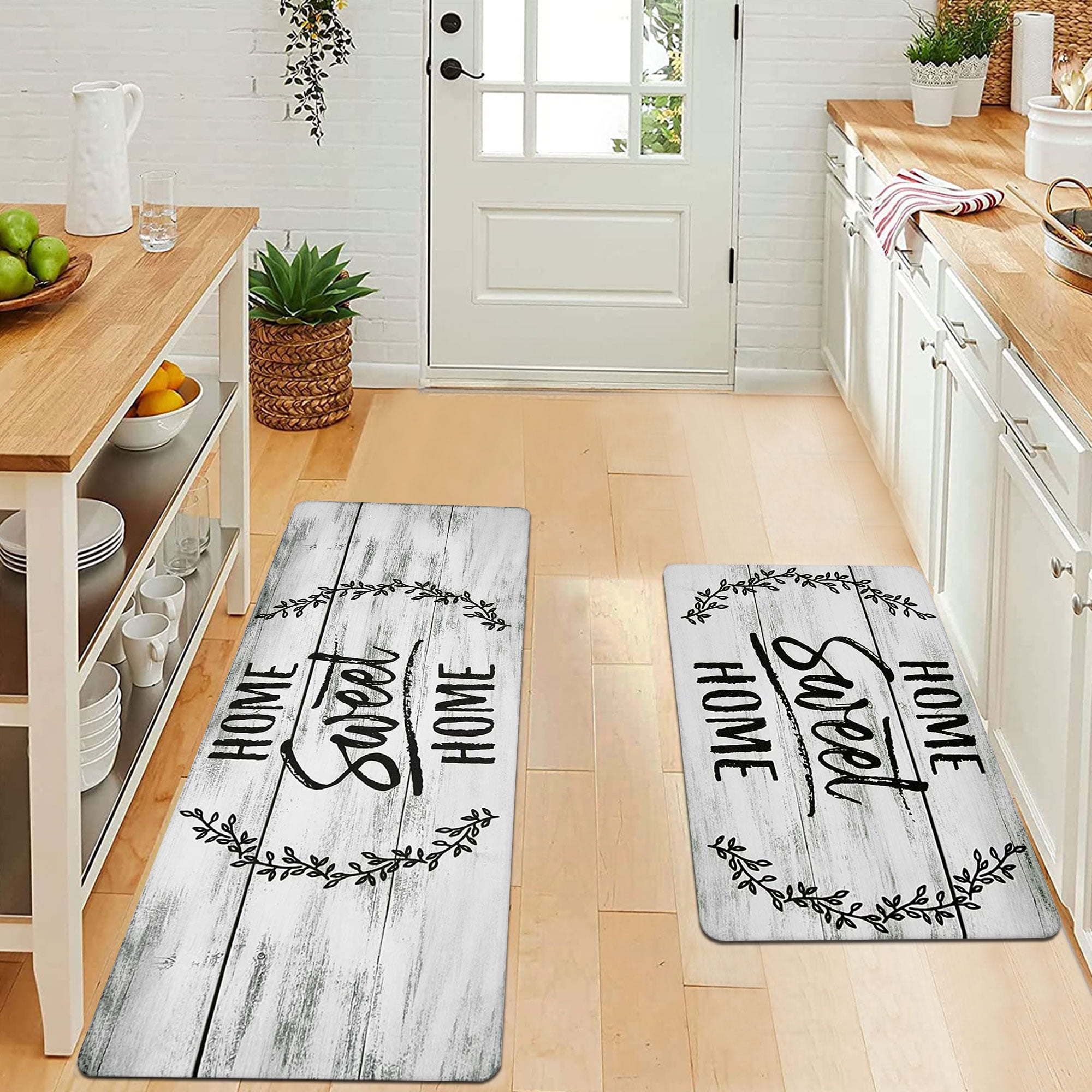 Findosom Anti Fatigue Kitchen Rug Set of 2 Waterproof Non Slip 0.4
