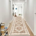 thumbnail image 1 of Findosom 2'x10' Runner Rugs for Hallway Machine Washable Runners Rug,Vintage Runner Rug Non Slip Kitchen Runner Rug Medallion Carpet Runner for Bedroom Laundry Entrance,Orange, 1 of 11