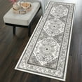 thumbnail image 1 of Findosom 2'x6' Runner Rugs for Hallway Machine Washable Runners Rug,Vintage Runner Rug Non Slip Kitchen Runner Rug Medallion Carpet Runner for Bedroom Laundry Entrance,Gray, 1 of 7
