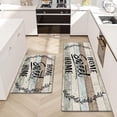 thumbnail image 1 of Findosom 2pcs Anti Fatigue Kitchen Rug Set,18"x30"+18"x47" Waterproof Non Slip Kitchen Runner Rug,0.4" Thick Cushioned Kitchen Floor Mats,Ergonomic Standing Mats Back Pain Relief Laundry Foam Rug, 1 of 7