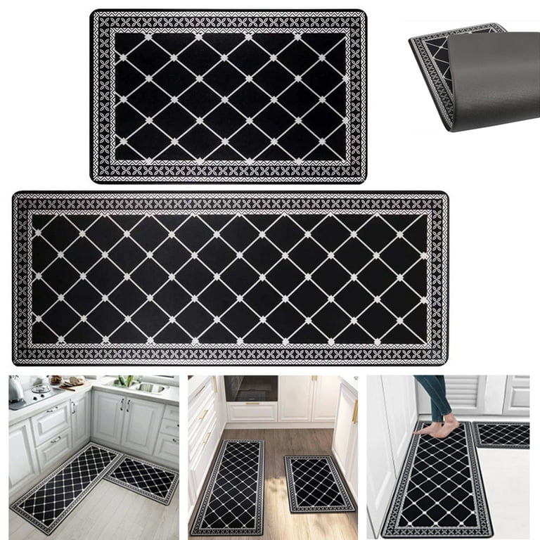 Pauwer Anti Fatigue Kitchen Floor Mat Set of 2 Non Slip Waterproof