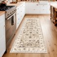 thumbnail image 1 of Findosom Washable Runner Rug 2'x6' Non-slip Kitchen Runner Rug, Vintage Paisley Runner Rugs Soft Distressed Carpet Boho Runner Rug for Hallway Bedroom Laundry Entryway,Beige, 1 of 9