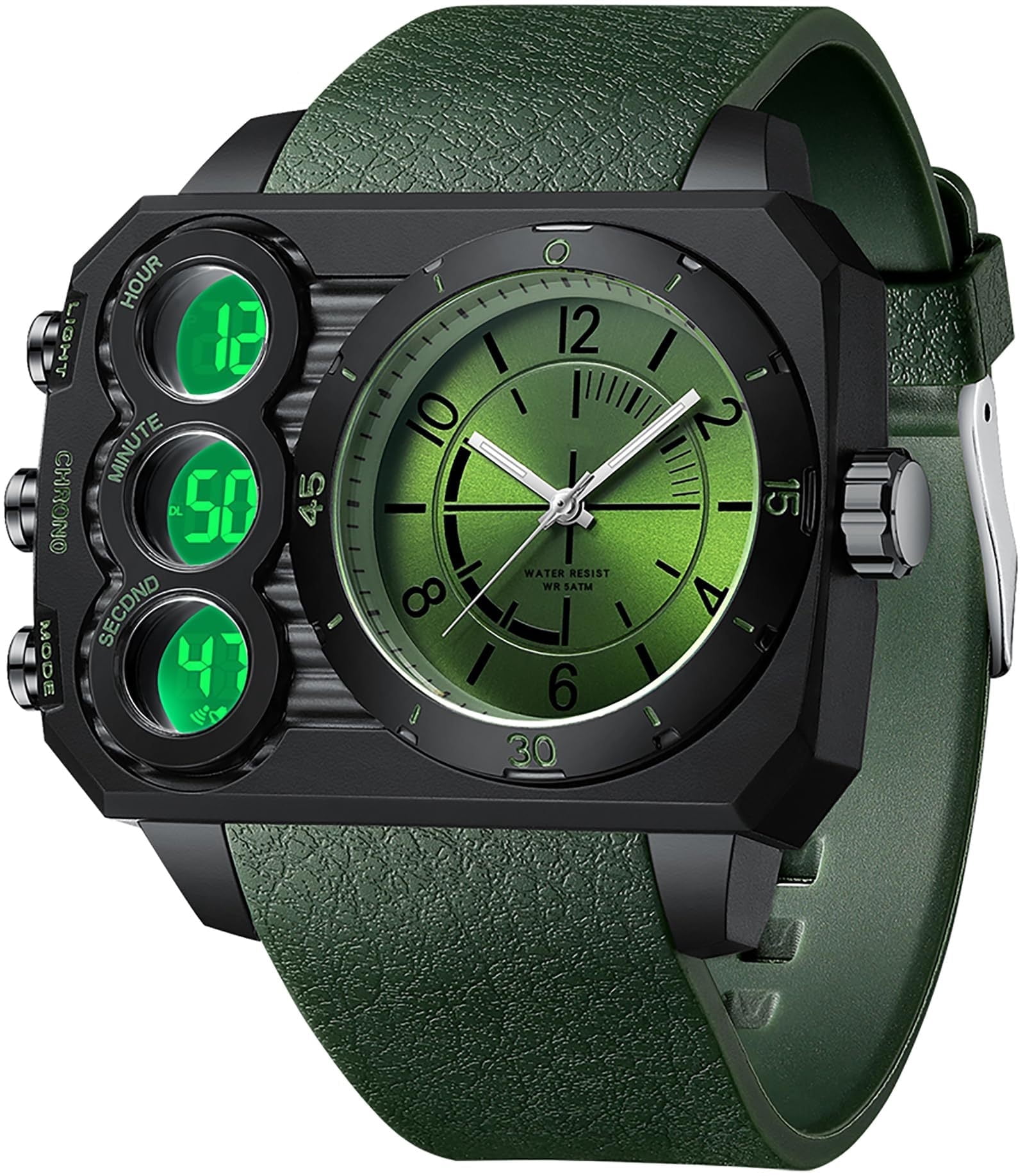 Fun Big Face Watch Twisted Spiral Time Watch Face Fun Novelty Black/White Wrist  main image 2