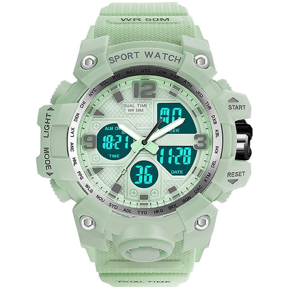 Findtime Digital Watch Womens Waterproof Sports Running Watches for Women with 24 Hour Dual Time Stopwatch